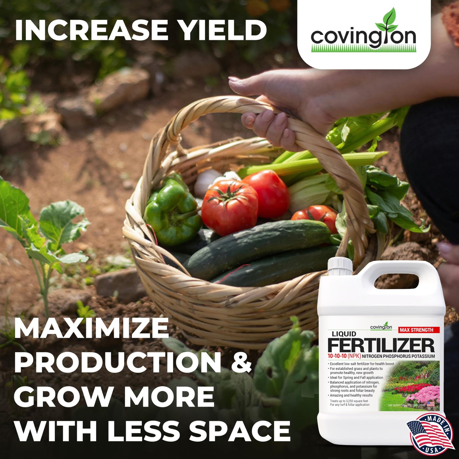 All Purpose 101010 Liquid Fertilizer 32oz Lawn Plant Food Concentrate Grow