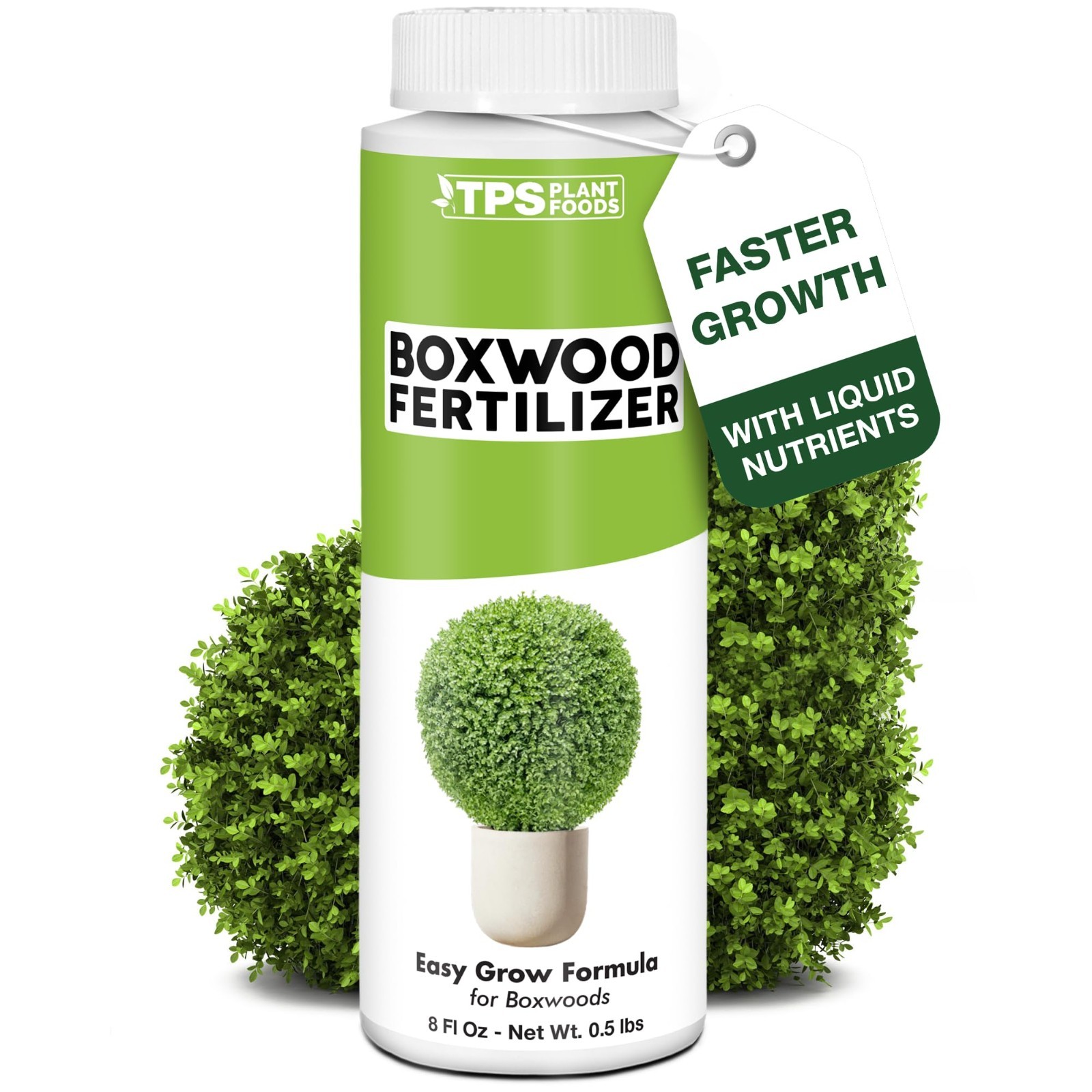 Liquid Plant Food Fertilizer for Boxwood – Dense Growth, Rich Green Foliage, 8 o