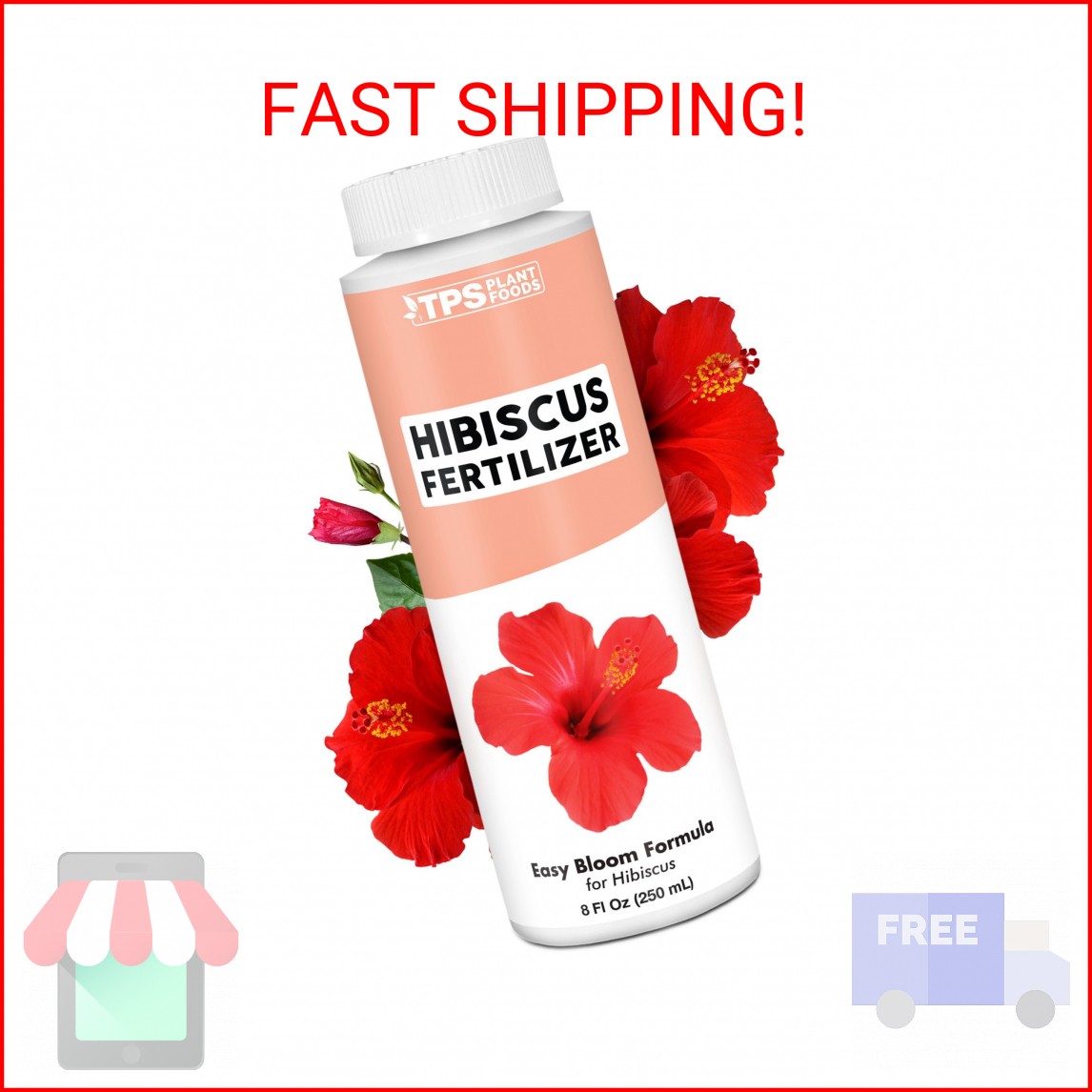 Hibiscus Fertilizer – Liquid Plant Food for More Blooms, Vibrant Color & Healthy