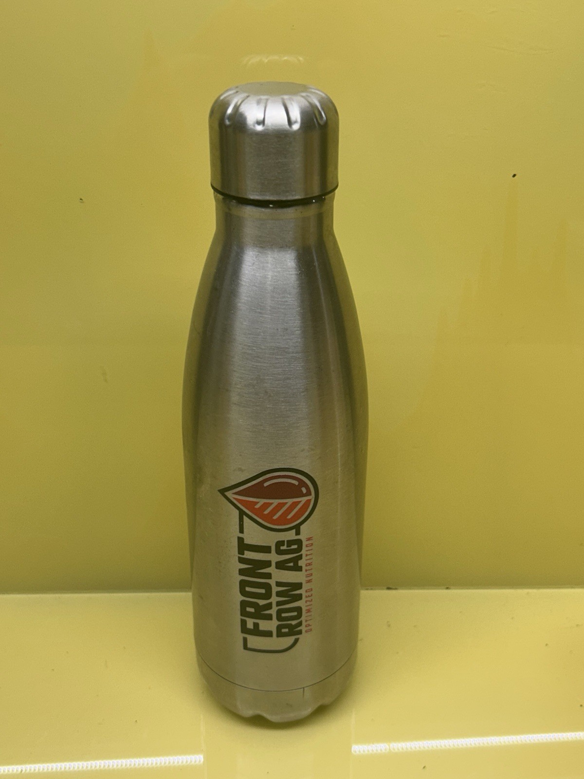 Front Row Ag Si Nutrition Stainless Steel Tumbler Bottle & Top Rare For Water