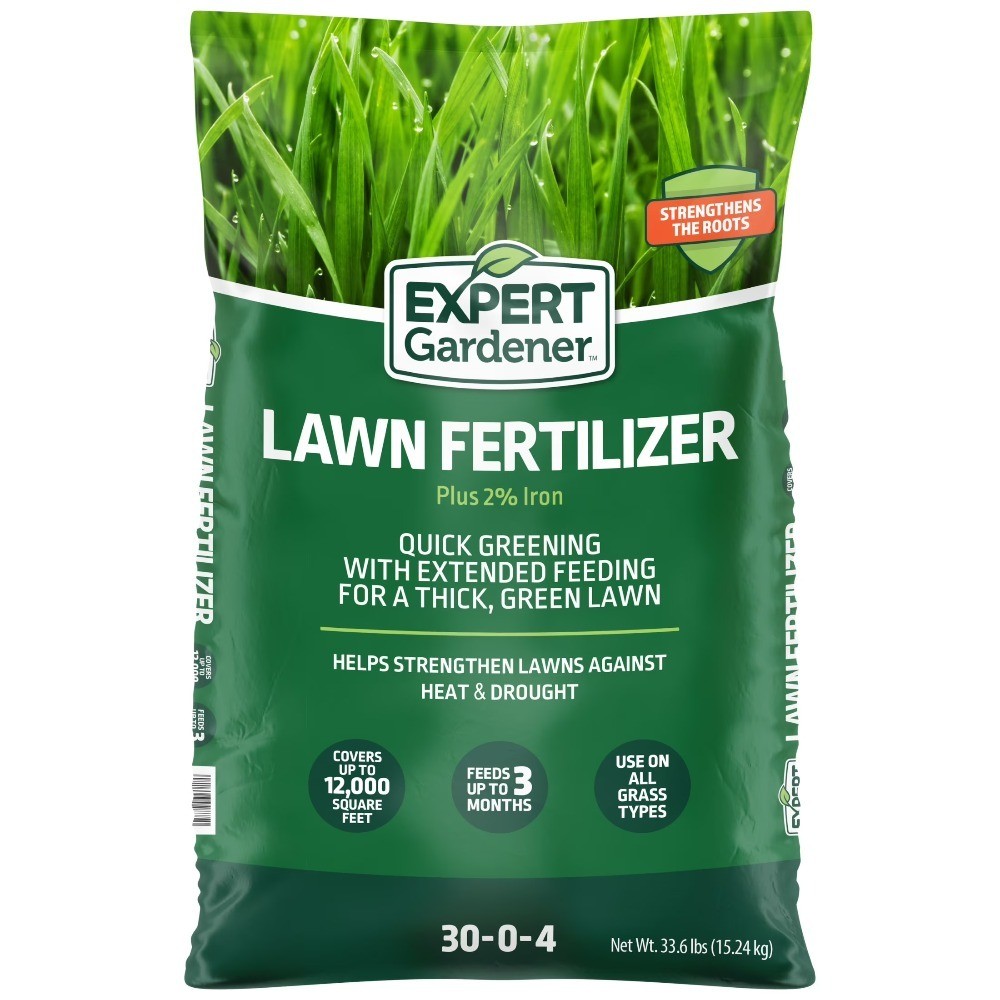 Lawn Food Fertilizer 30-0-4, Plus 2% Iron, 33.6 lb., Covers 12,000 Sq. ft.