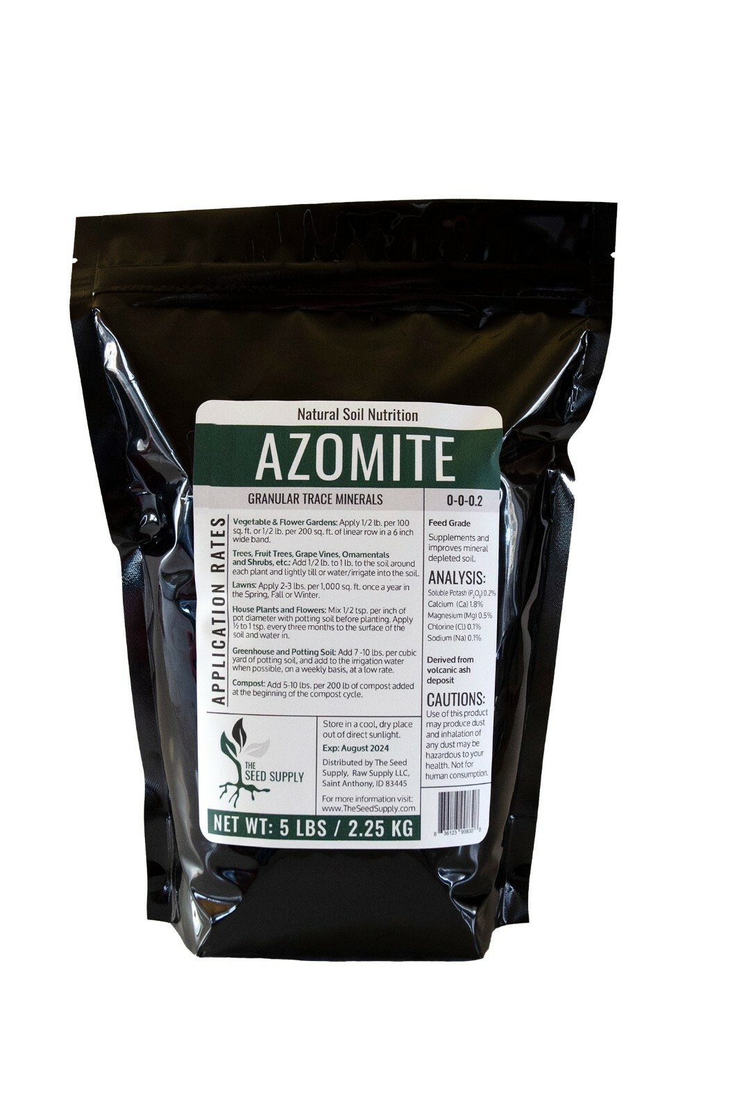 5 Pounds Granular AZOMITE Trace Mineral Fertilizer