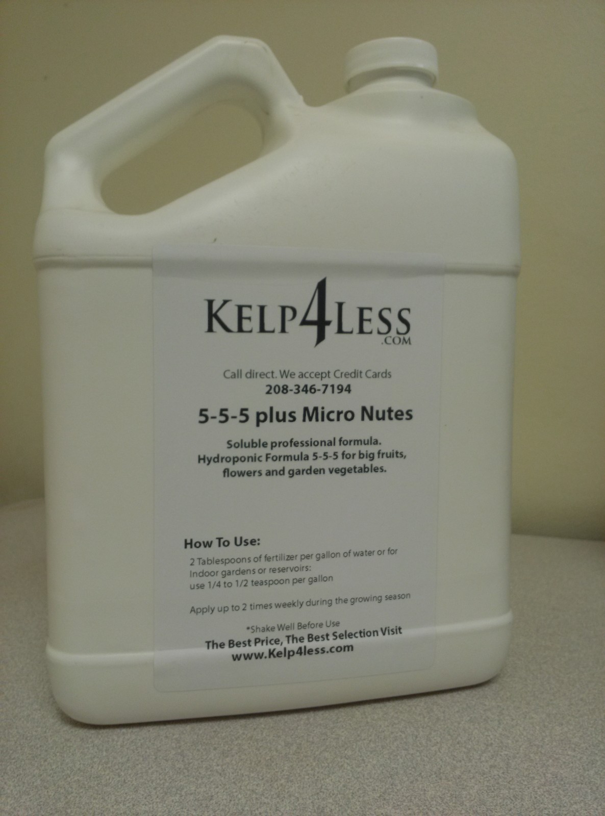 1 GALLON N-P-K All in 1 All Purpose Plant Food Great for Veg 5-5-5 plus micros