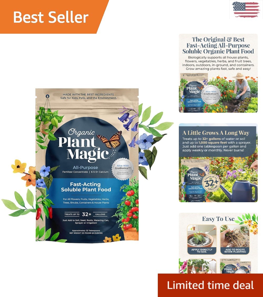 Fast-Acting Water Soluble Plant Food – All-Purpose Fertilizer for Vibrant Growth