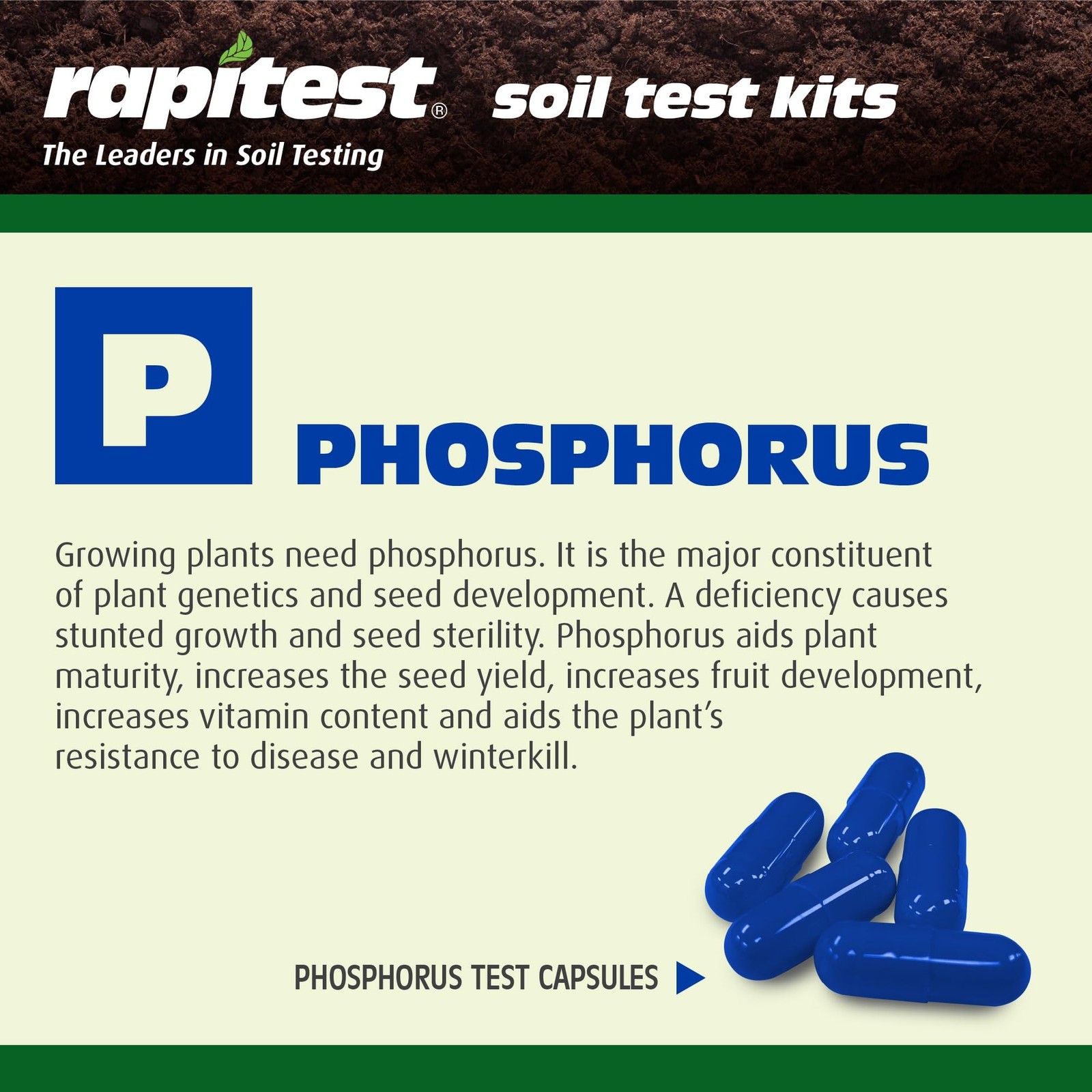 Rapitest Soil Test Kit for Gardens, Vegetables, Flowers and Lawns. USA design…