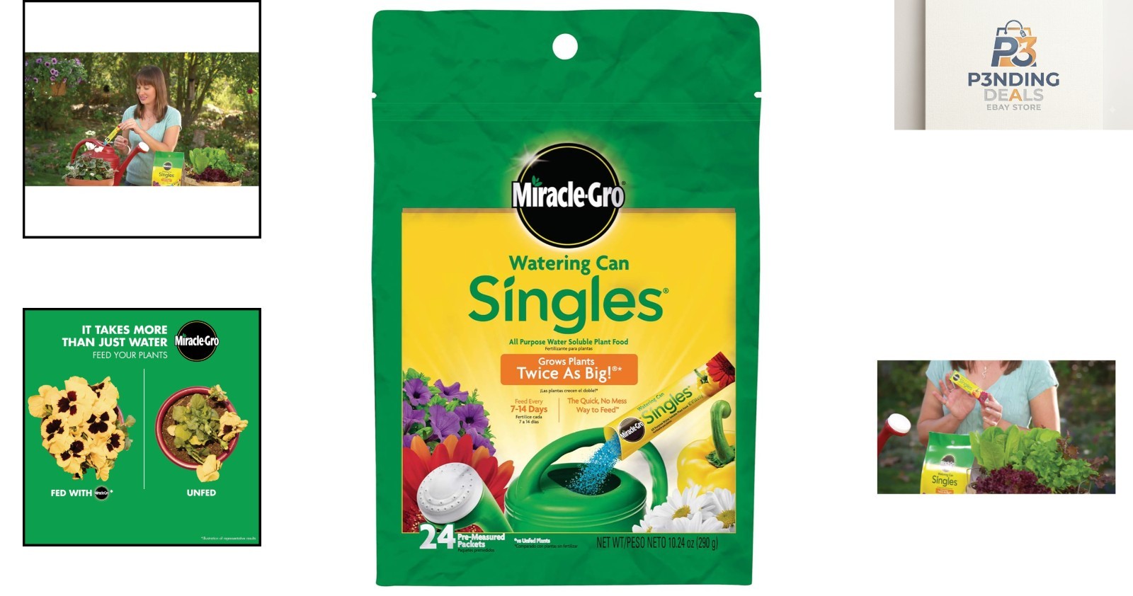 Water Soluble Miracle-Gro All Purpose Plant Fertilizer – 24 Easy to Use Packets