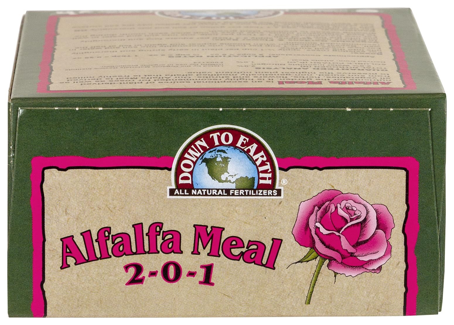 Down To Earth Organic Alfalfa Meal Fertilizer Mix 2-0-1, 0.5 Lb