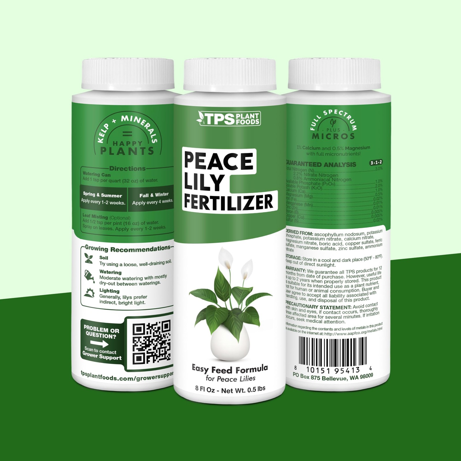 TPS NUTRIENTS Peace Lily Fertilizer 8 oz