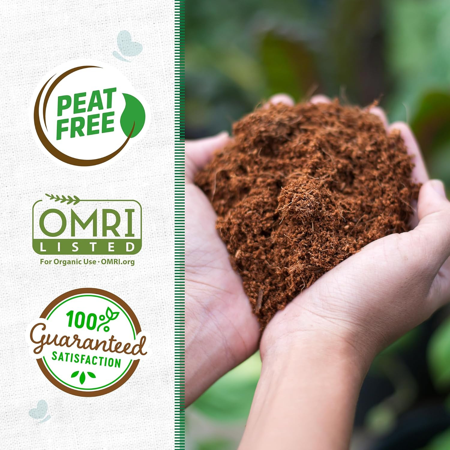 Organic Seed Starting, Compressed Block Expands to 12 Quarts, Made for Herbs, Ve
