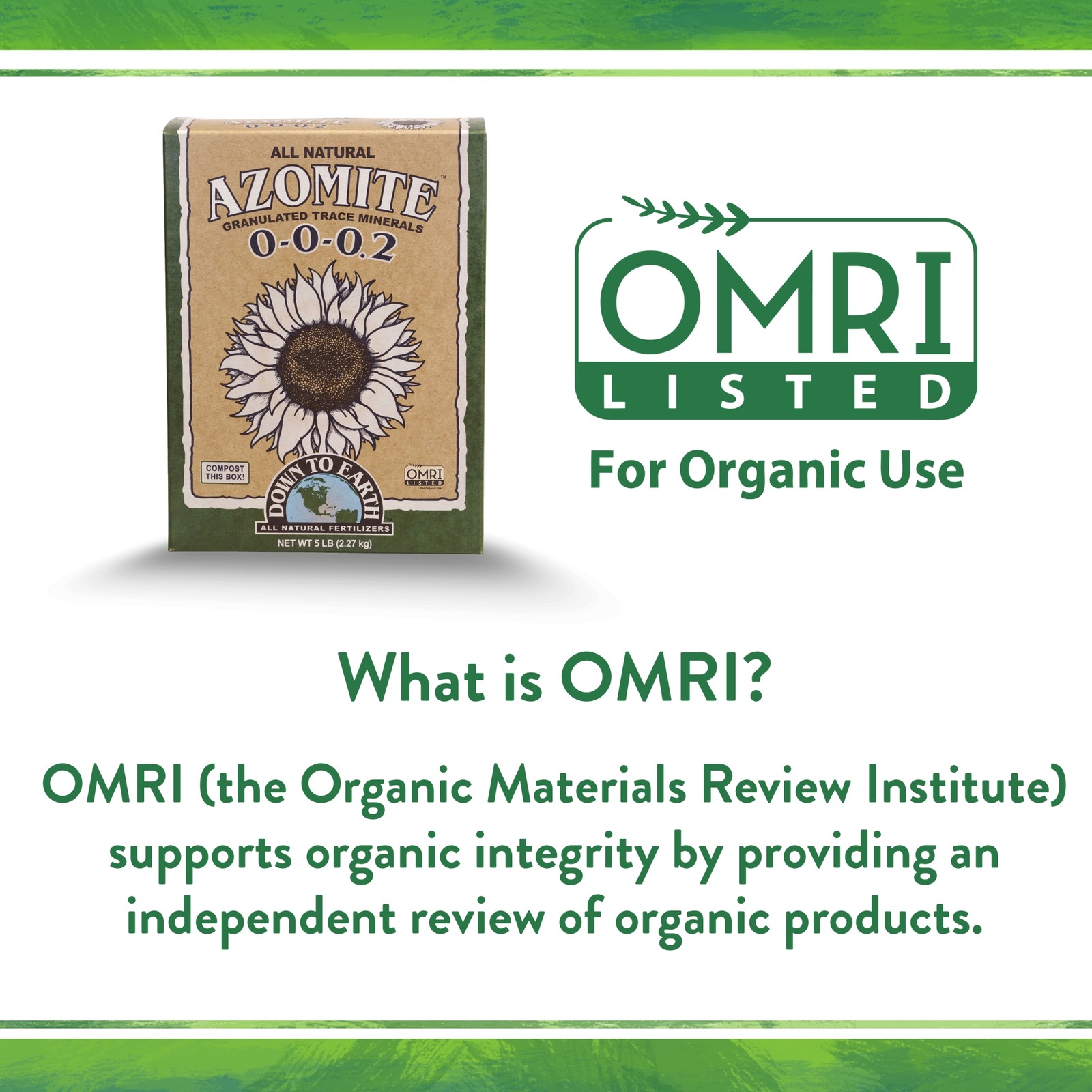 Down to Earth (#DTE07860) Organic Azomite Granulated Trace Minerals 0-0-0.2, 5#