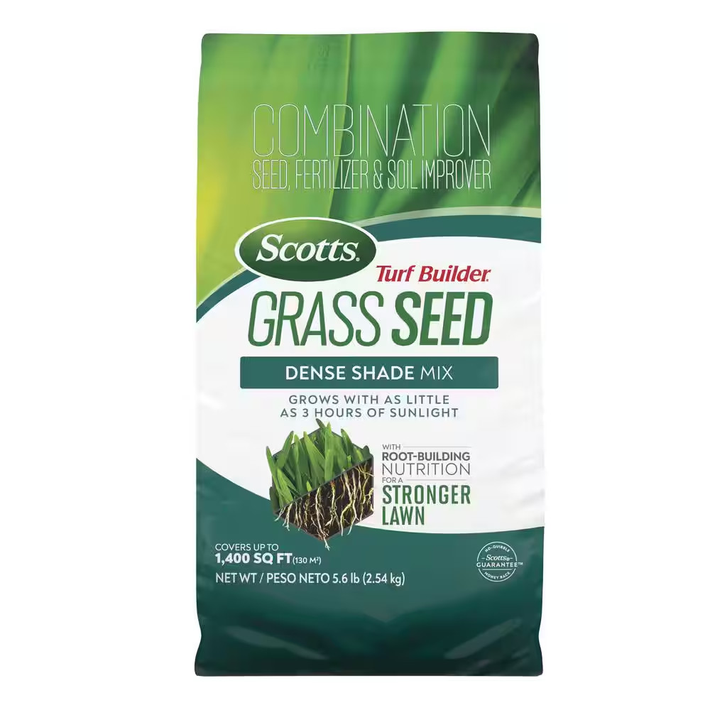 Turf Builder 5.6 Lbs. Grass Seed Dense Shade Mix with Fertilizer and Soil Improv