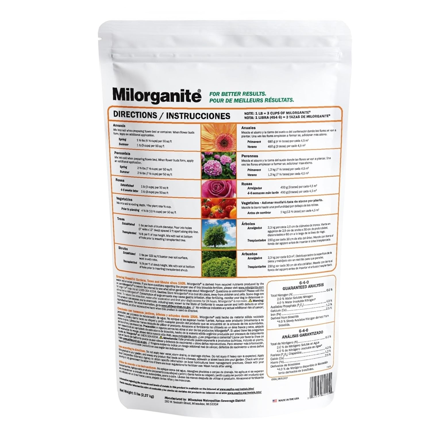 5 lb All-Purpose Organic Fertilizer with Slow-Release Nitrogen for Healthy Lawns
