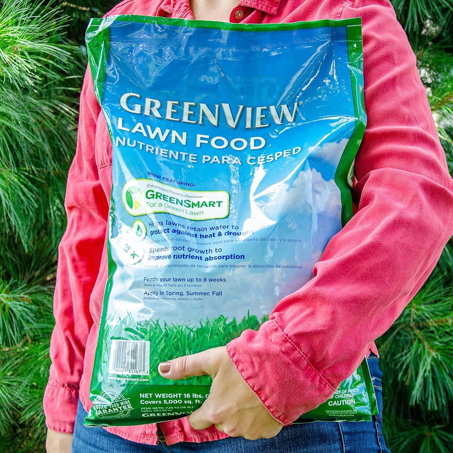 Efficient 16 lb. Lawn Fertilizer – Supports Root Growth & Drought Resistance
