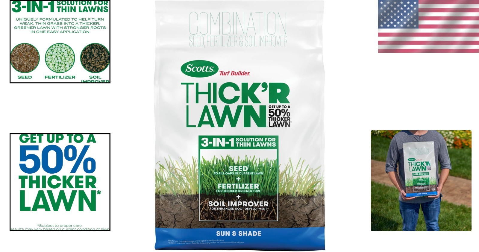 Revitalize Your Lawn with Turf Builder Thick’R Sun & Shade, 12 lb for 1200 sq ft
