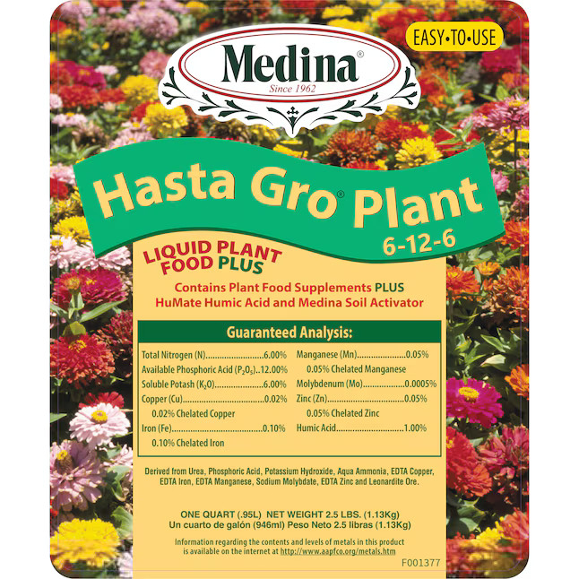 Medina 1-Quart 6-12-6 Liquid All-purpose Food