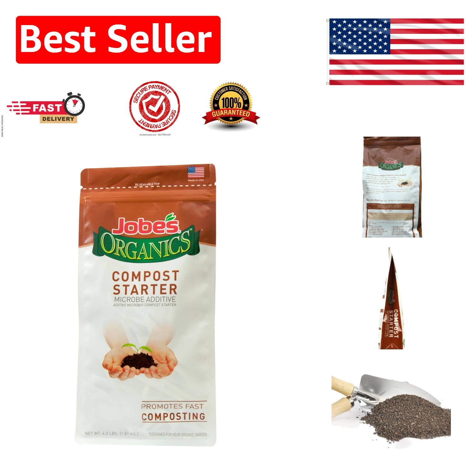 Organic 4 lbs Compost Accelerator with 4-4-2 NPK – Fast Plant Nutrient Boost