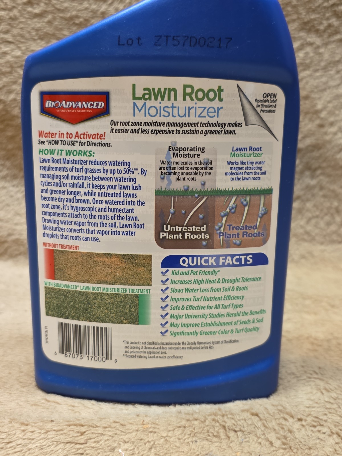 BioAdvanced Lawn Root Moisturizer 32-fl oz 5000-sq ft 0 Weed Feed Fertilizer