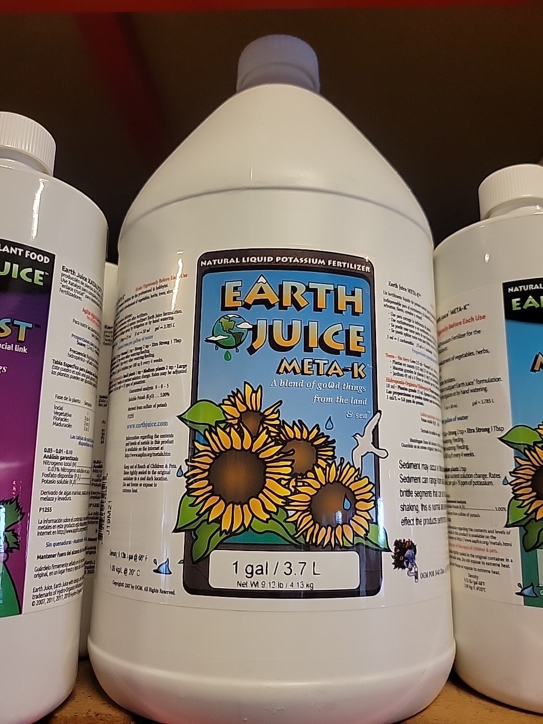 Earth Juice 1 Gallon Meta K 0-0-5 Natural Liquid Potassium Fertilizer Concentrte