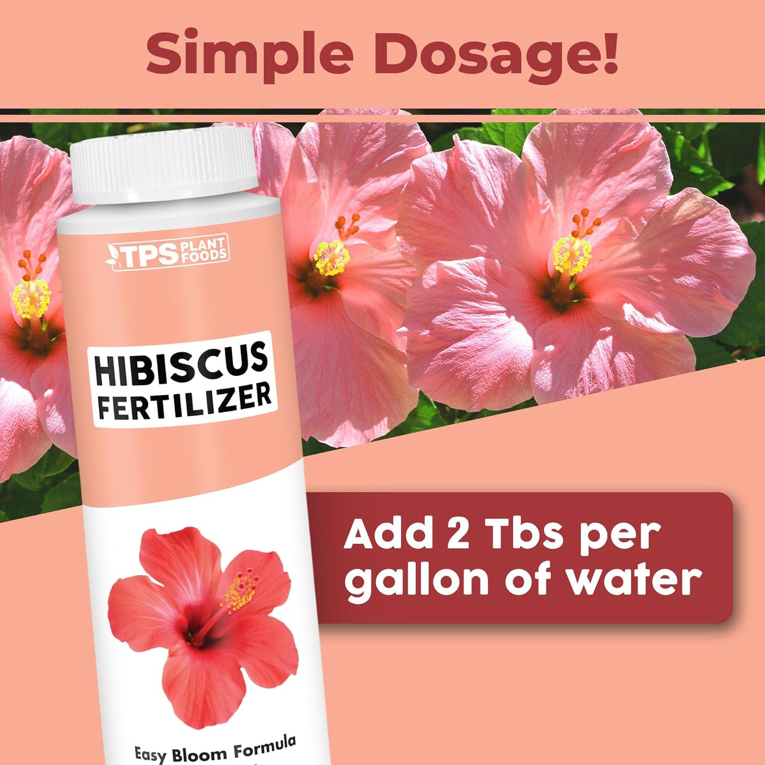 Hibiscus Fertilizer for Tropical and Flowering Plants, Liquid Plant Food 8 Oz (2