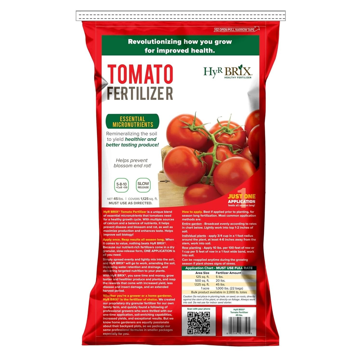 Slow-Release 5-8-10 Tomato Fertilizer – 45lb Bag for Optimal Growth & Flavor