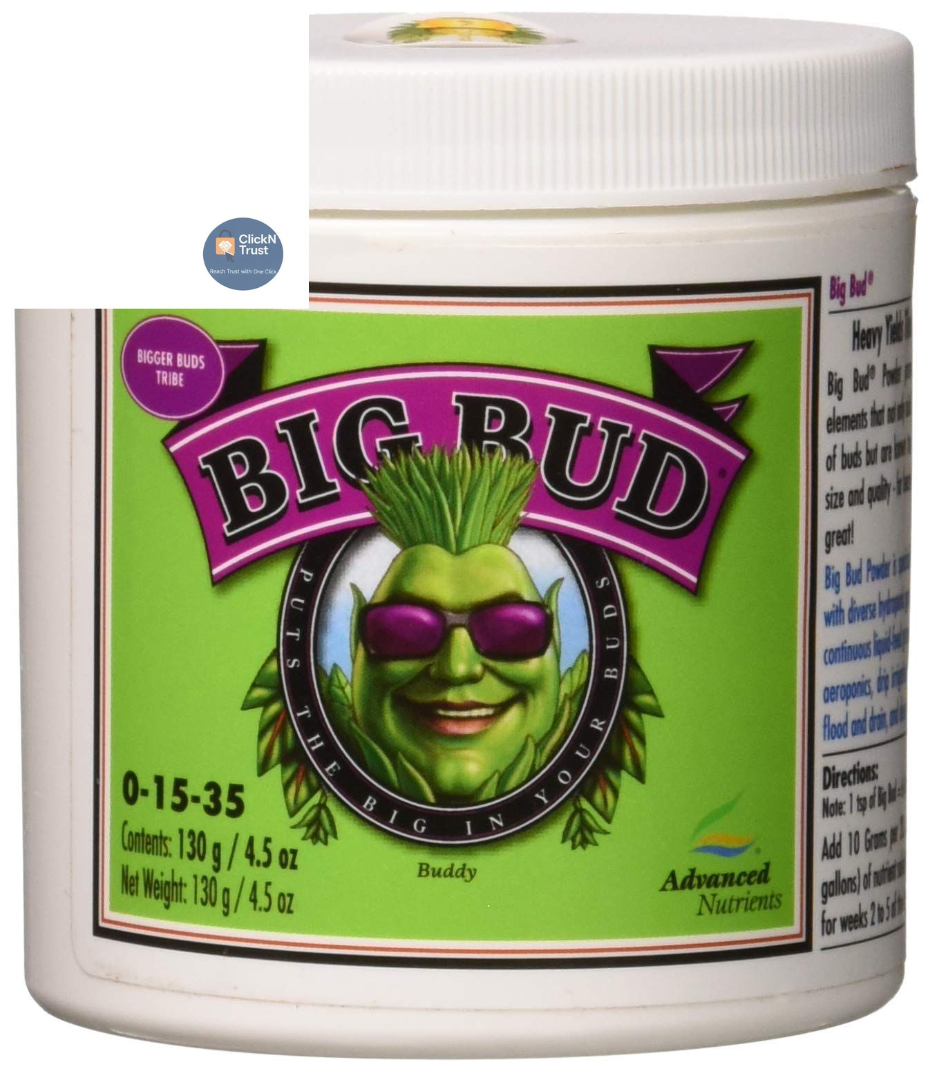 Advanced Nutrients Big Bud Powder, 130g 0.13 kg, Brown/A