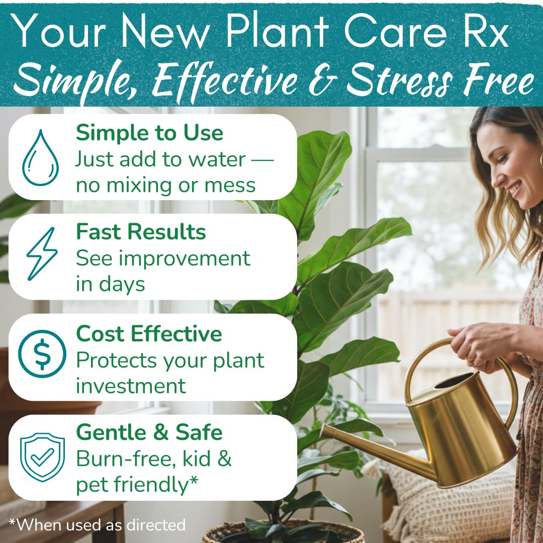 Fiddle Leaf Fig Rescue Drops – Treats Root Rot, Brown Spots, Leaf Drop & Stress