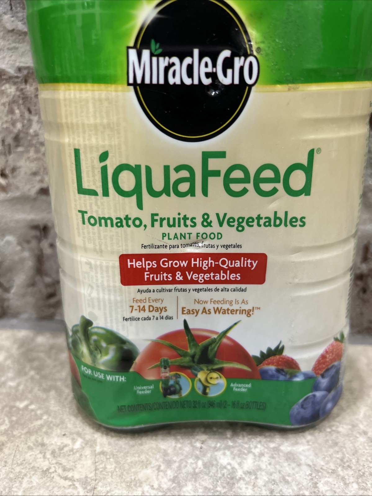 LiquaFeed 16 oz. Liquid Tomato, Fruits and Vegetables Plant Food Refills 2-Pack