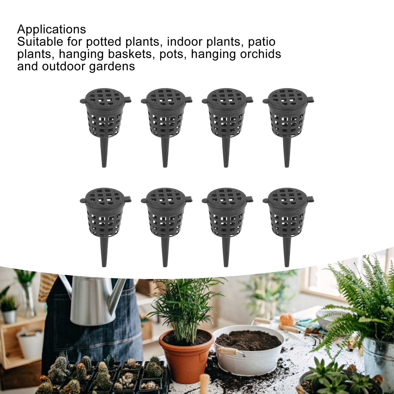 100pcs Bonsai Fertilizer Baskets With Lid For Indoor Plant