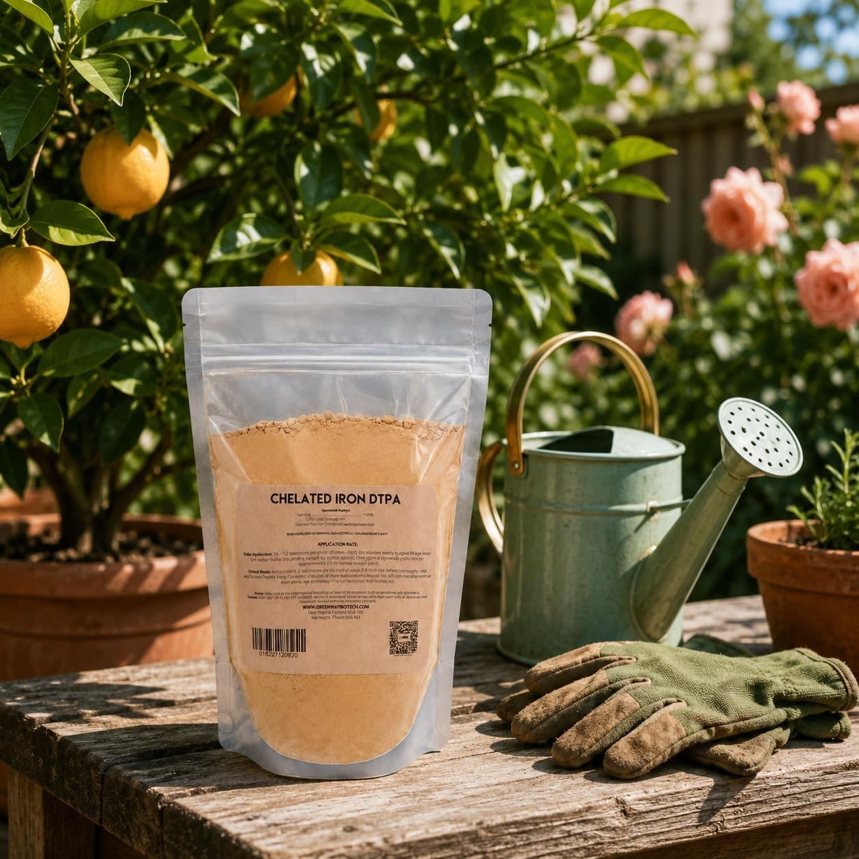 Chelated Iron DTPA 11% – Water Soluble Fertilizer for Alkaline Soils, Citrus & H