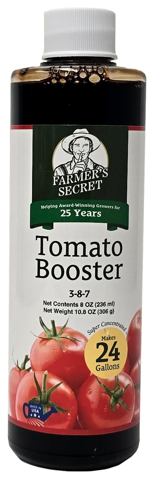Tomato Booster Fertilizer – Super Concentrated – 3:8:7 Ratio Fortified with H…