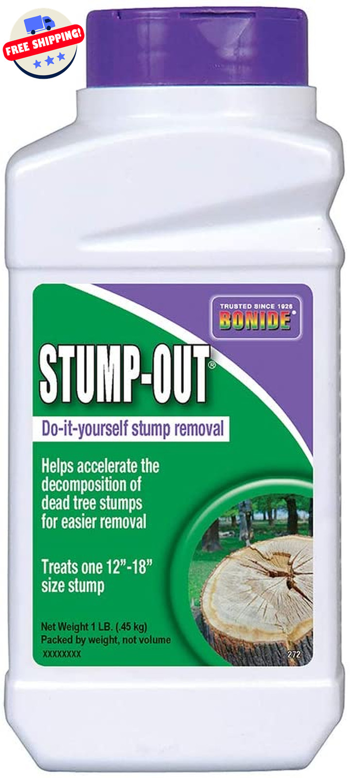 Stump Out Granules, Fast Acting Tree Stump Remover, 1lb, Outdoor Use