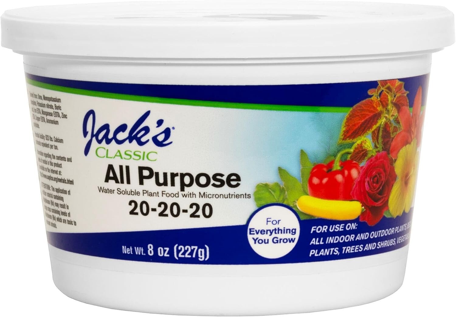 Versatile 20-20-20 Fertilizer – All-Purpose Growth Booster for Every Plant – 8oz