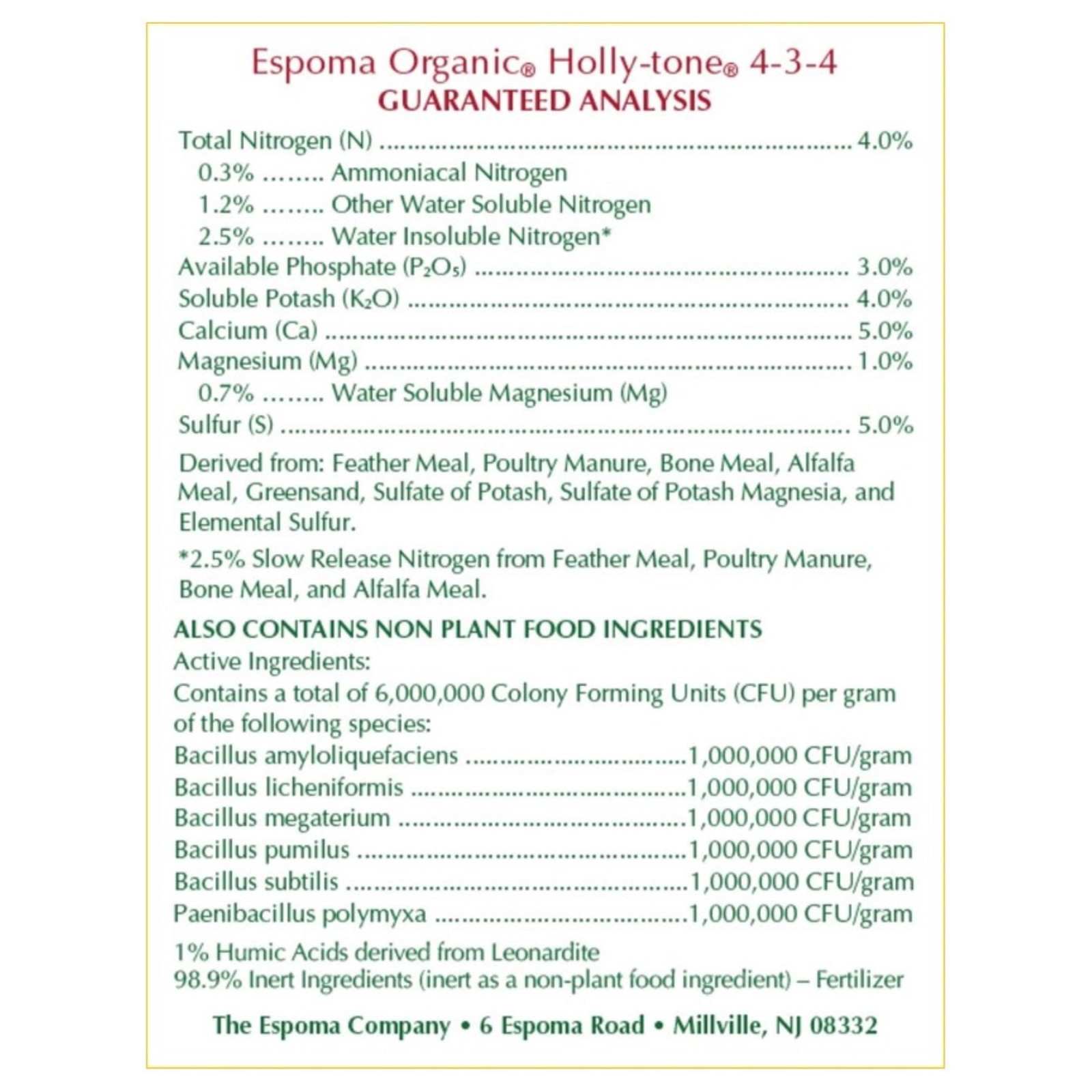 Organic Evergreen and Azalea Plant Food Fertilizer 4-3-4 Acid Lovers Formula 8