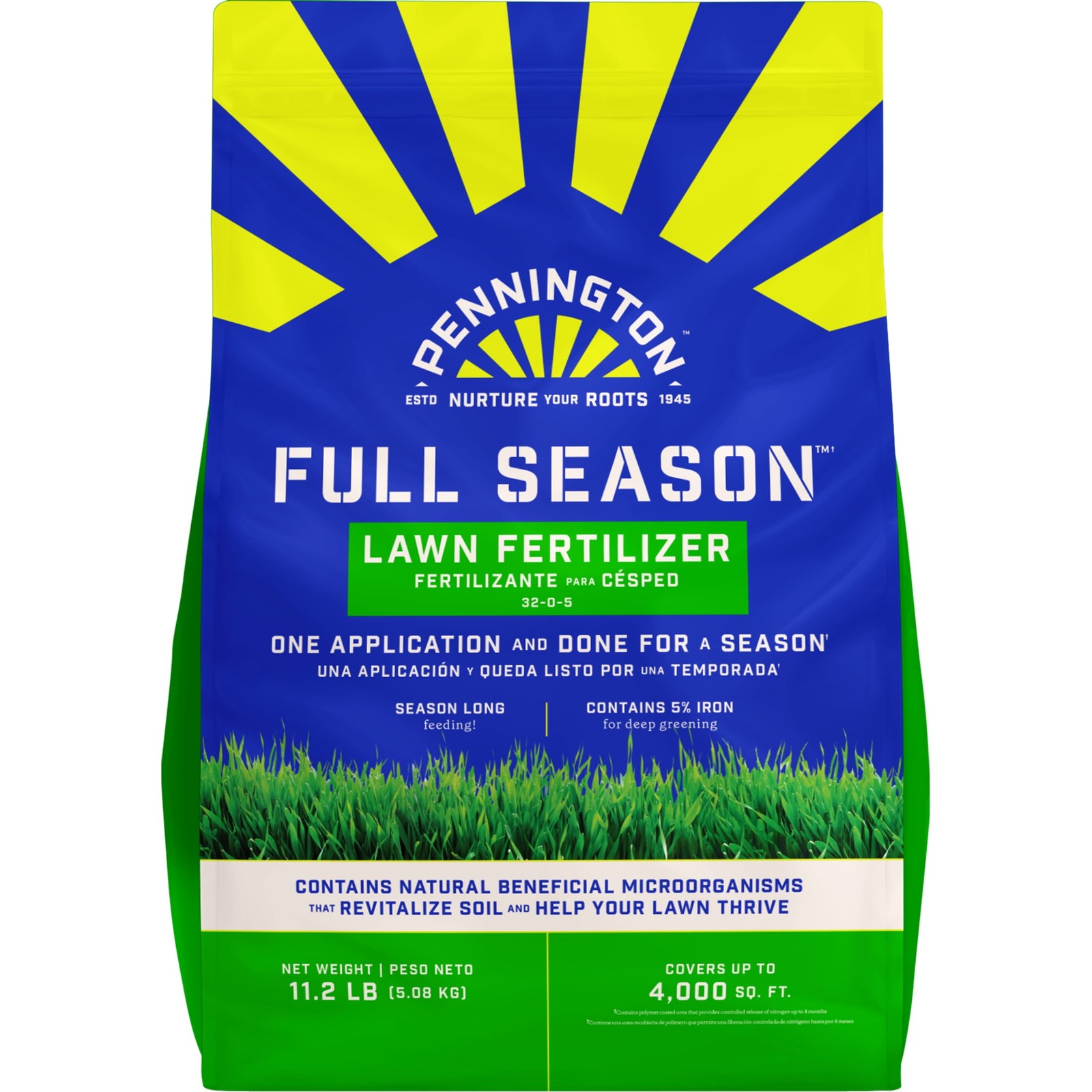 Full Season Lawn Food, 32-0-5, Fertilizer 11.2 lb., Covers 4,000 sq. ft.