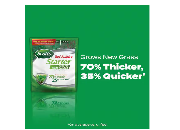 Turf Builder 3 lbs. 1,000 sq. ft. Starter Fertilizer for New Grass, Use