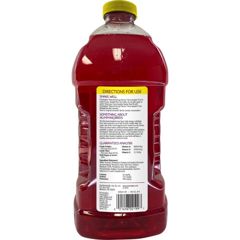 Pennington Ready-to-Use Ultra Hummingbird Nectar Food, No Artificial Dye, 1 Pack