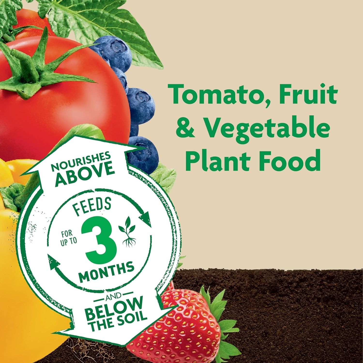 Vegetable Garden Fertilizer with Calcium for In-Ground and Container Plants