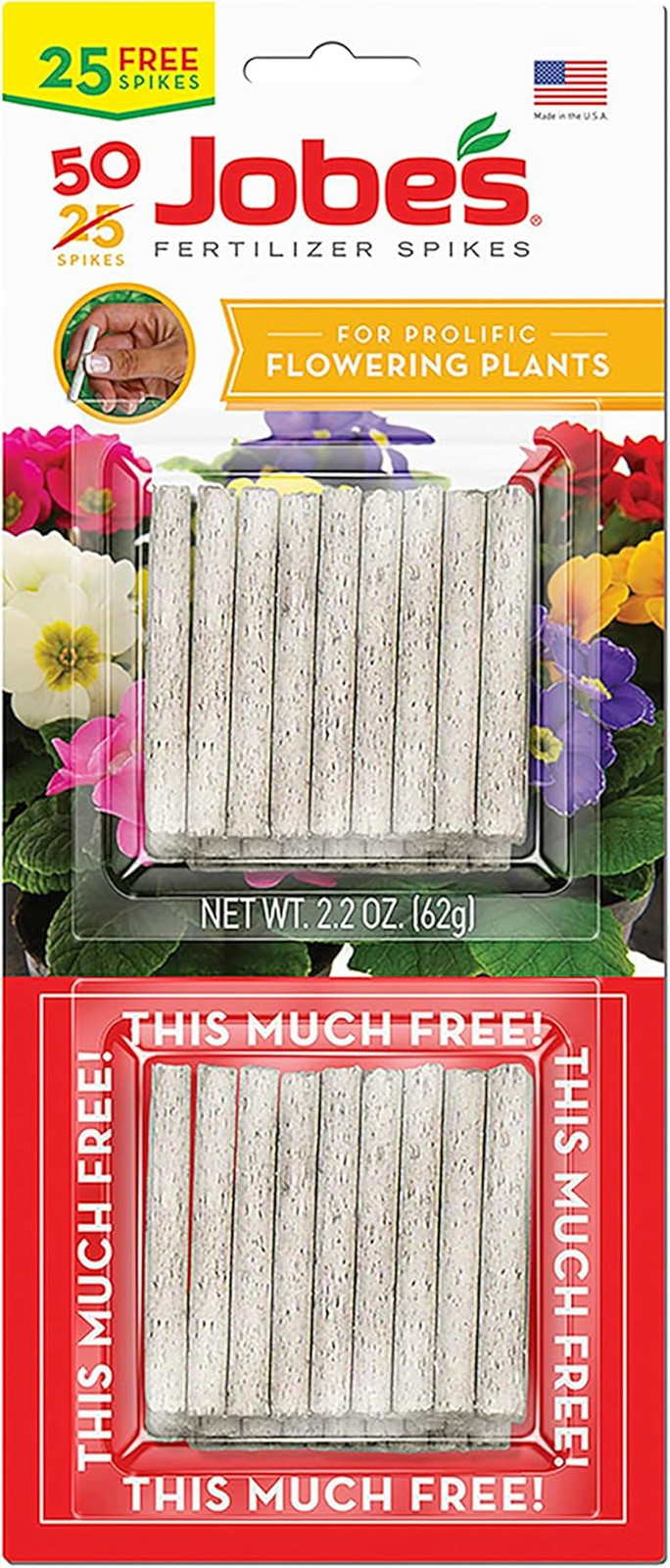 Jobe’S Plant Food Fertilizer Spikes, Easy Plant Care for All Indoor Flowering Ho
