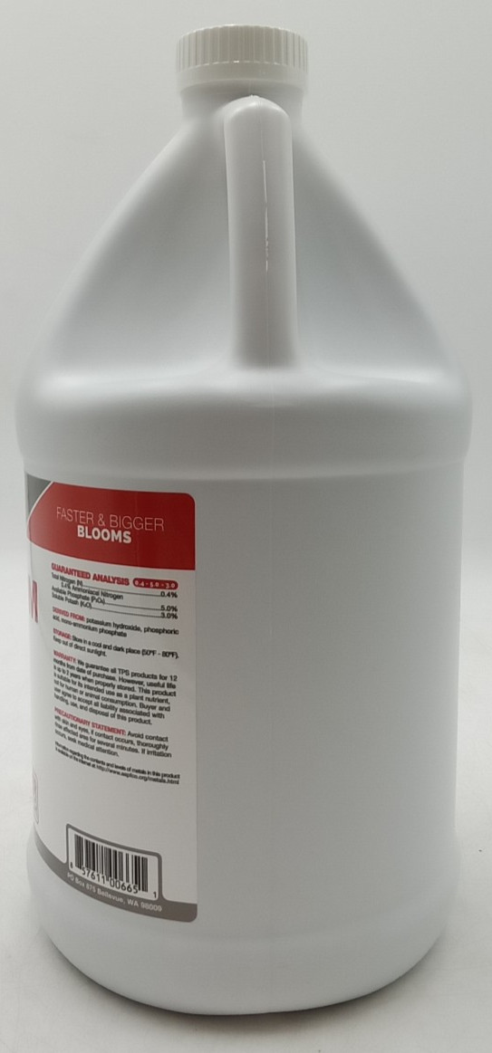 Bloom Bud Builder & Flower Hardener Plant Nutrient and Supplement Gallon