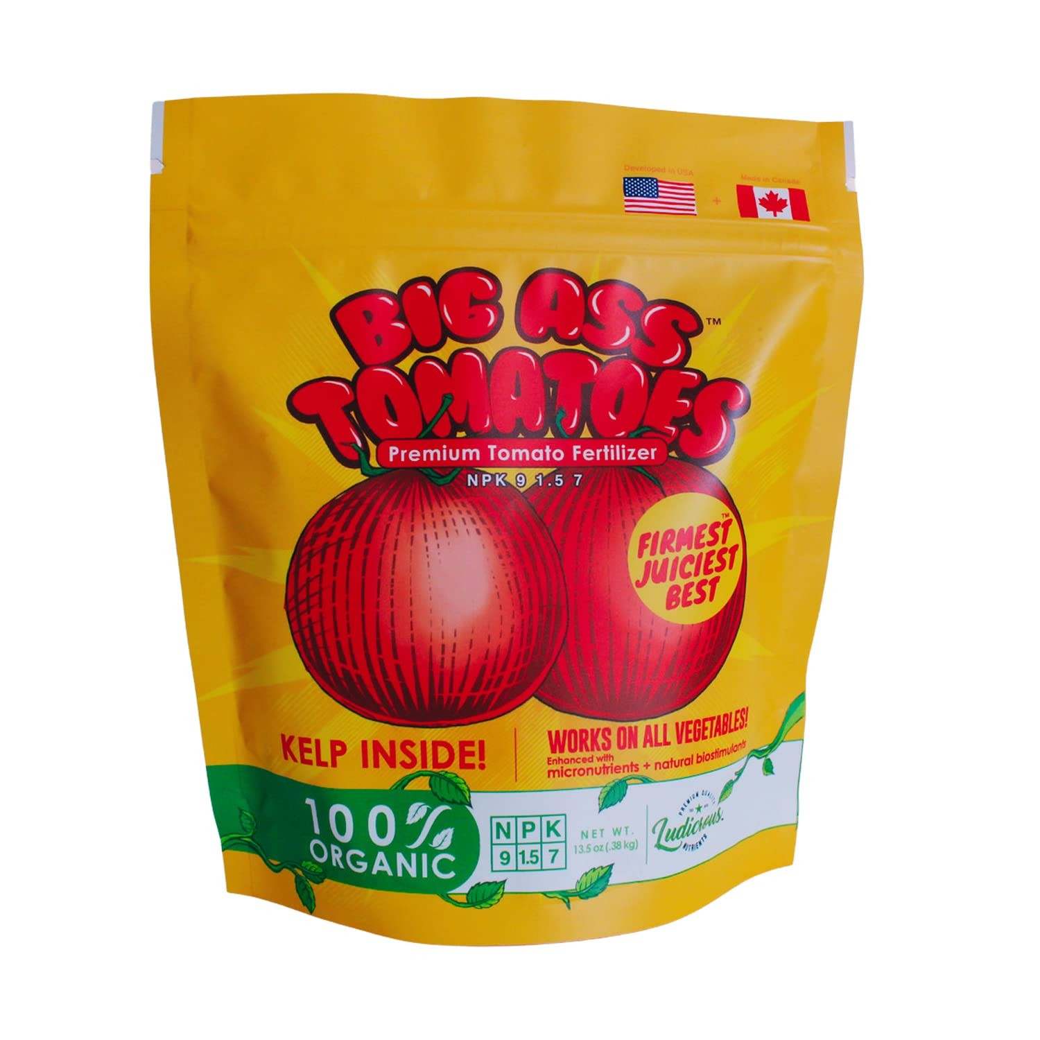 Big A Tomato Premium Organic Fertilizer with Kelp 13.5oz Indoor/Outdoor Plant…