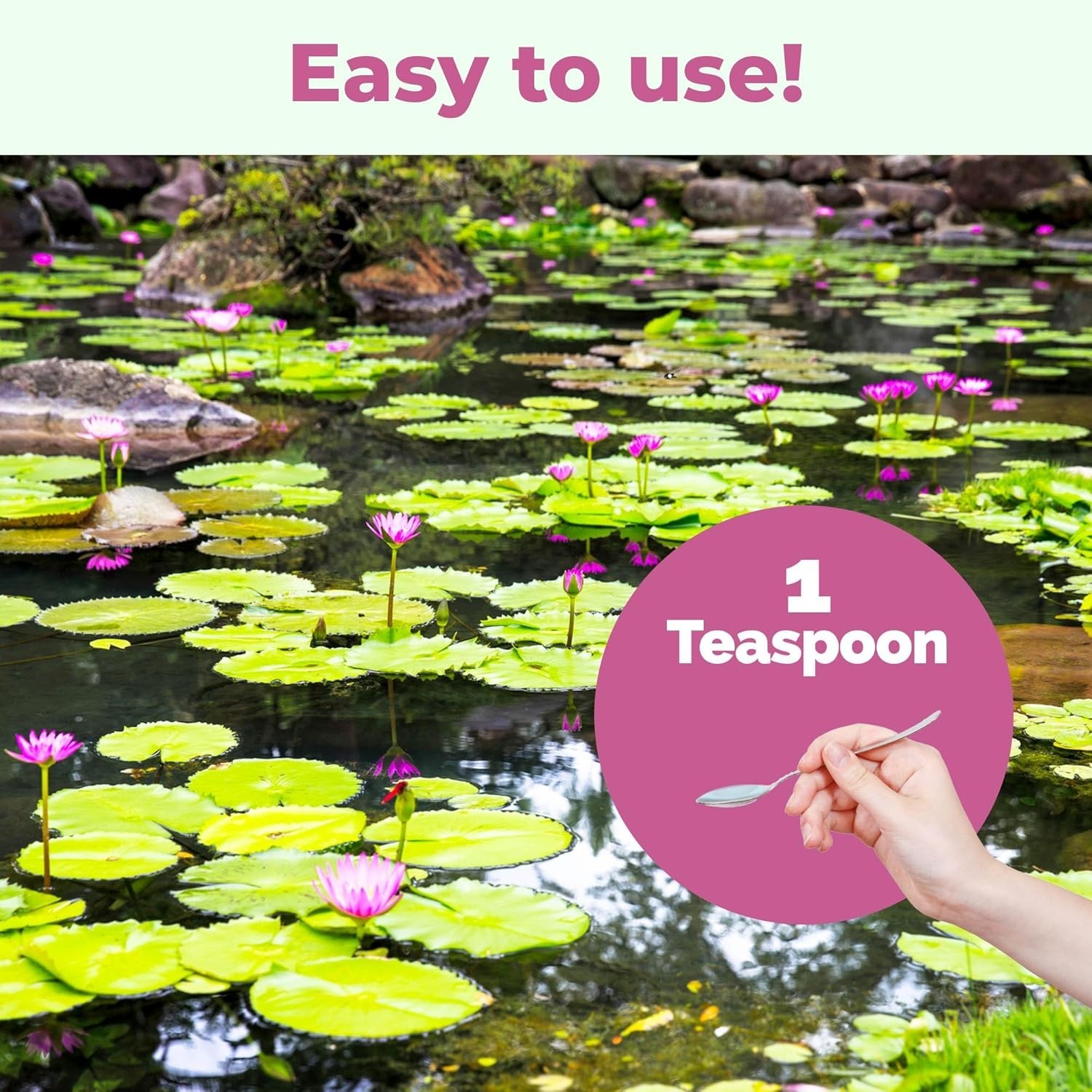 Pond Plant Fertilizer – Liquid Plant Food Healthy Aquatic Growth Stronger Roots