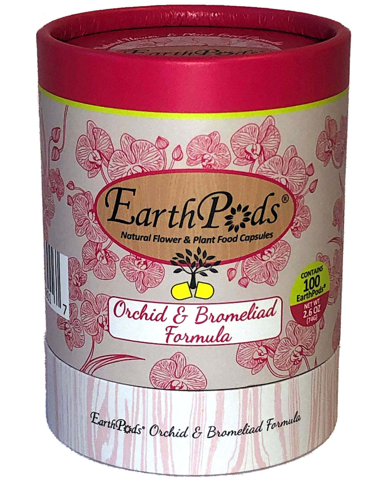 EarthPods® ORCHID & BROMELIAD Organic Plant Food Spikes (100 Fertilizer Capsules