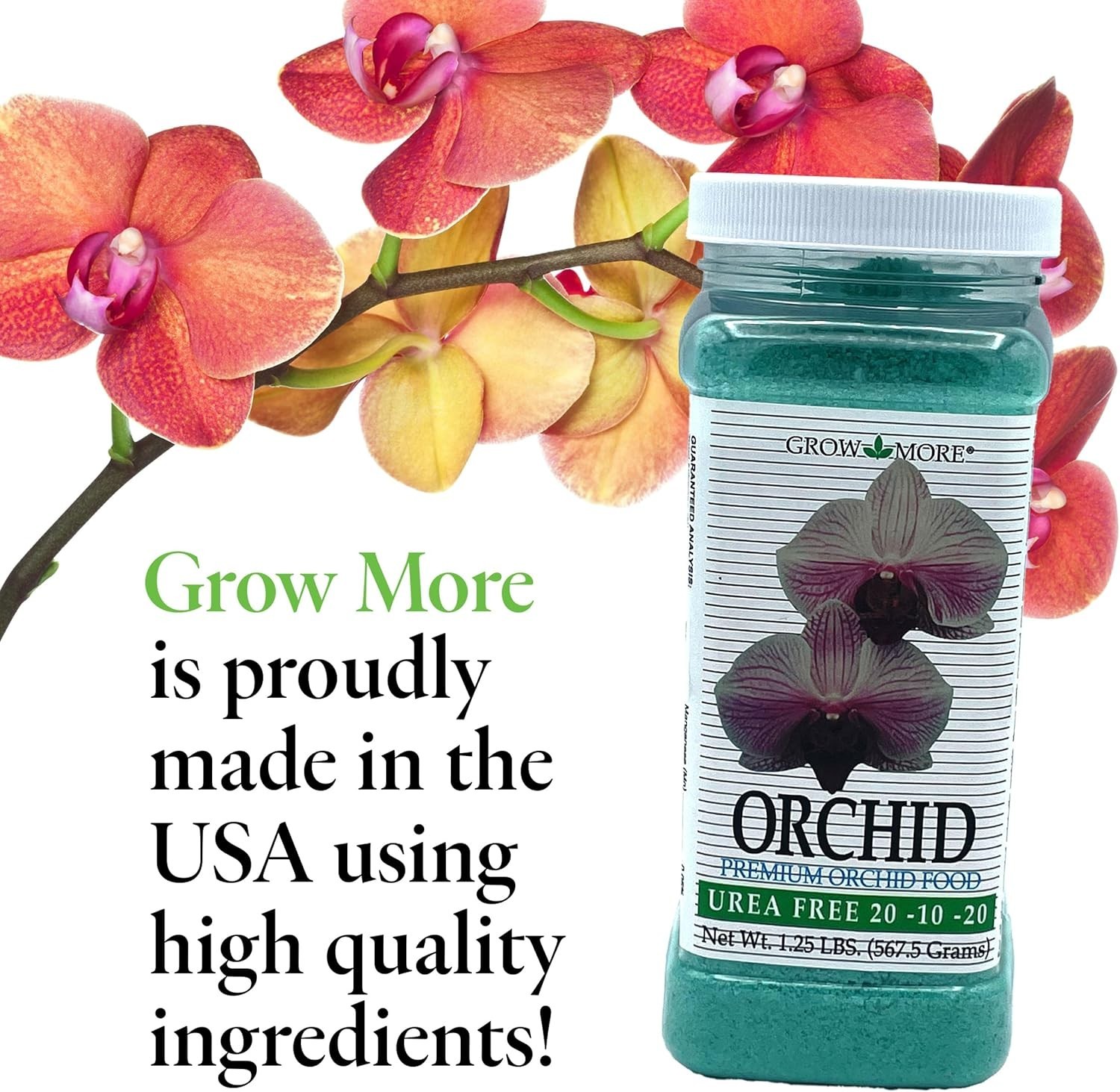 1.25 lbs Micronutrient-Rich Water-Soluble Orchid Fertilizer for Exquisite Blooms