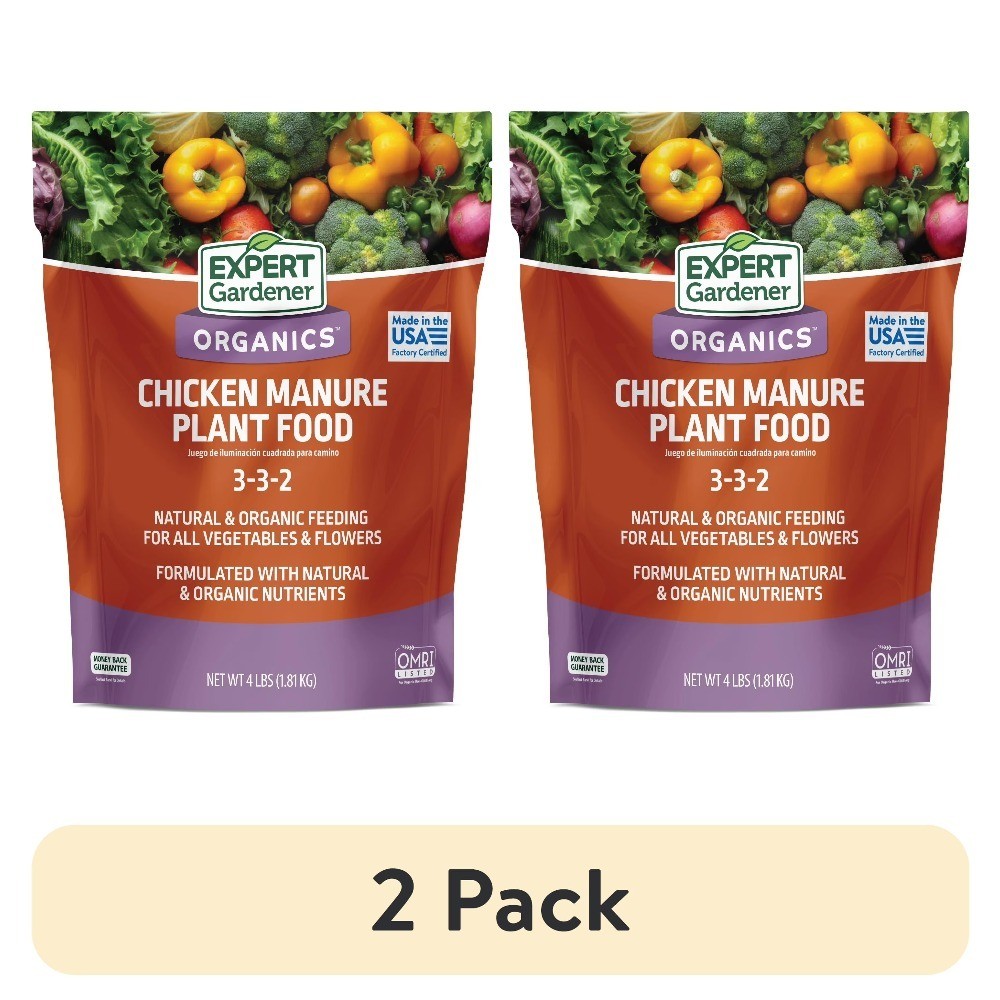 Organic Chicken Manure All Natural Plant Food Fertilizer 4 lb 2 Pack