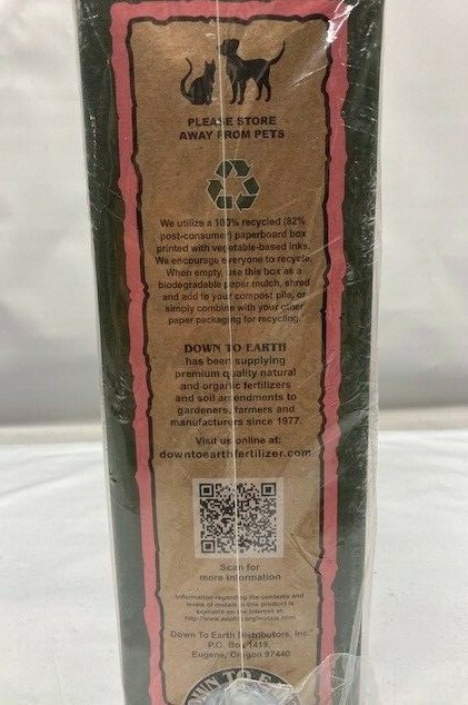 Down To Earth All Natural Bone Meal Fertilizer 3-15-0, 5 LB – NEW/ SEALED
