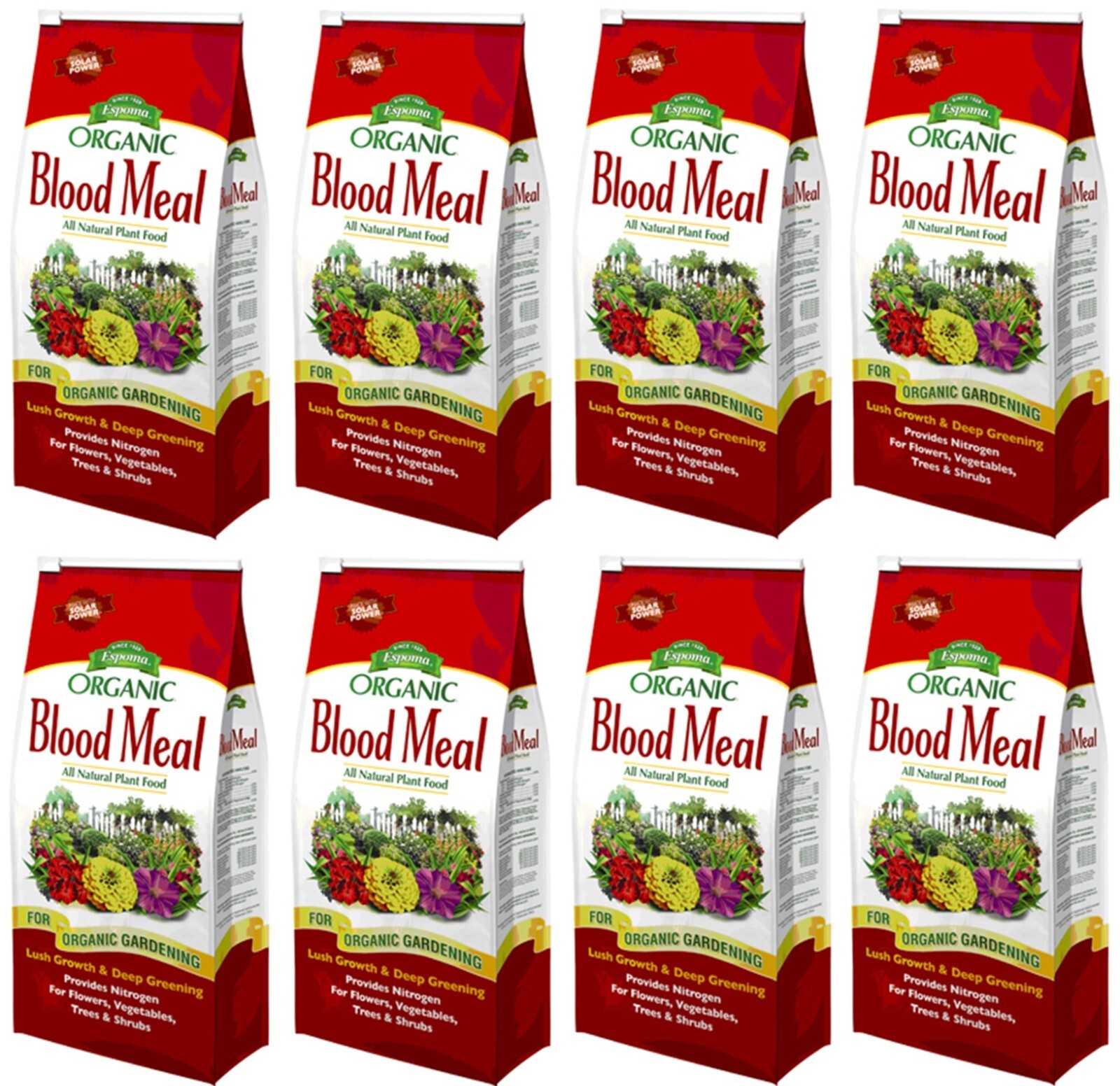 Espoma DB3 Organic Blood Meal 12-0-0 Natural Plant Food Fertilizer – Pack of 8