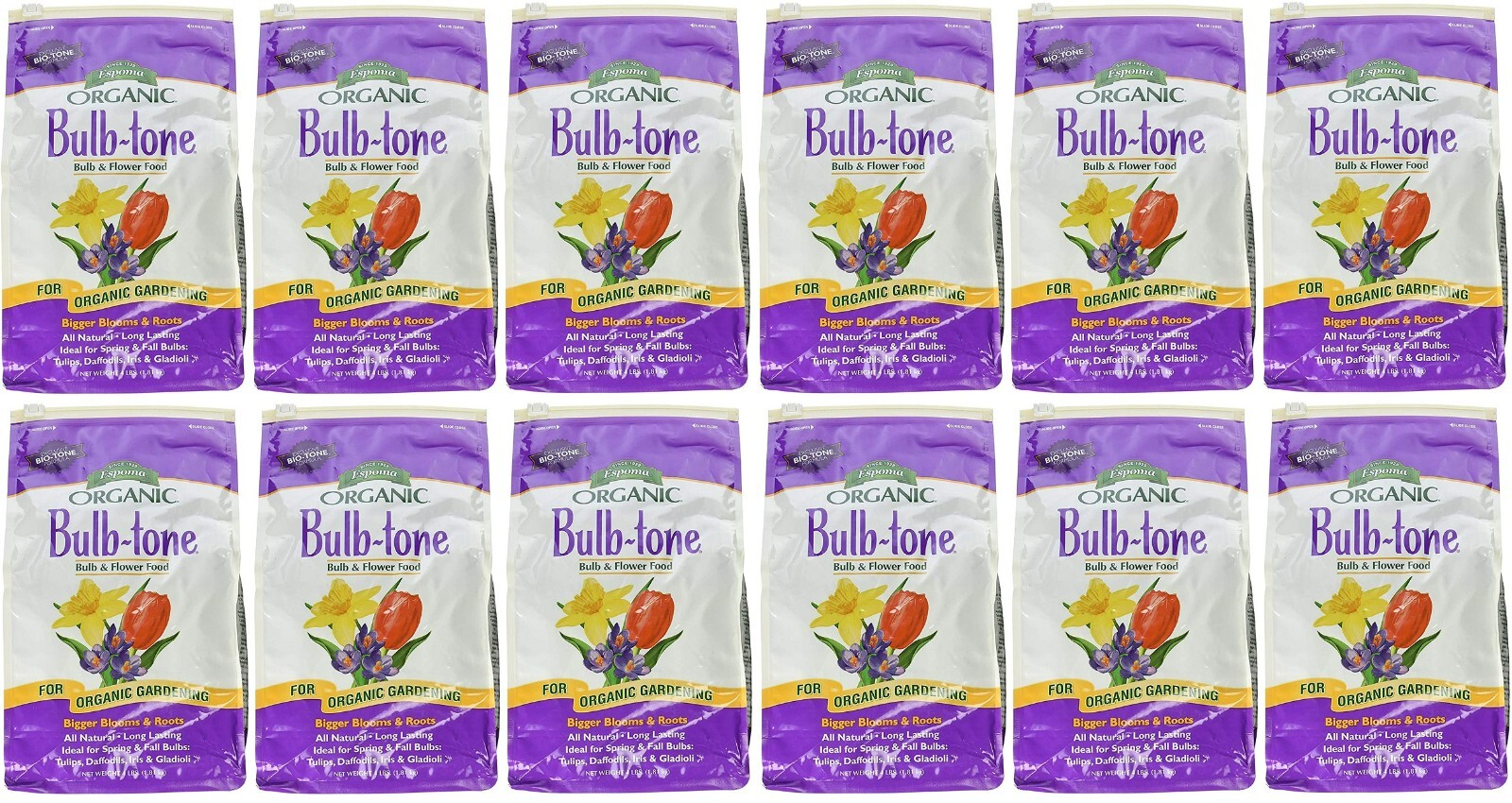 Espoma BT4 4 lb Organic All Natural Bulb-Tone Bulb Fertilizer Food – Pack of 12