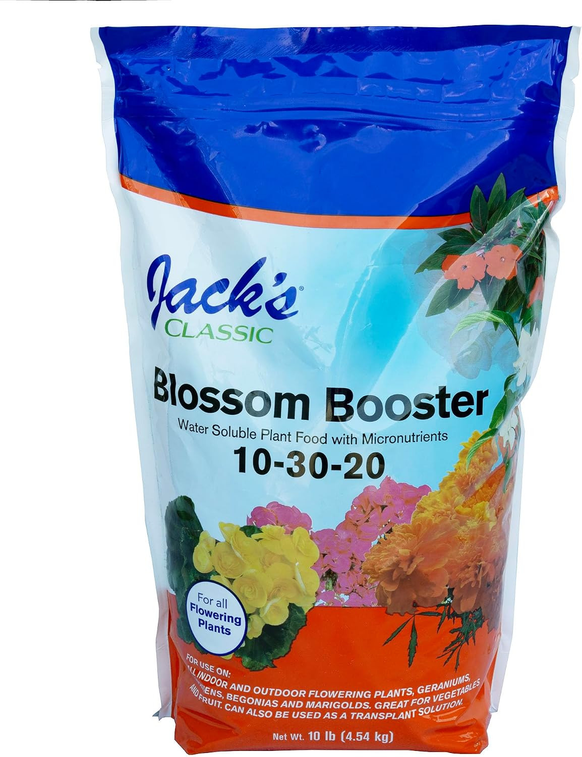 10-30-20 Blossom Booster Water-Soluble Fertilizer with Micronutrients for Increa