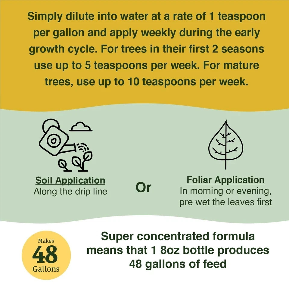 Farmer’s Secret Fruit Tree Booster Fertilizer (8oz) – Super Concentrated