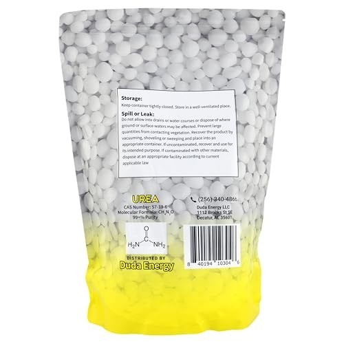 Prilled Urea Fertilizer 46% Nitrogen 5 LB High Purity Dry Granules for Plants